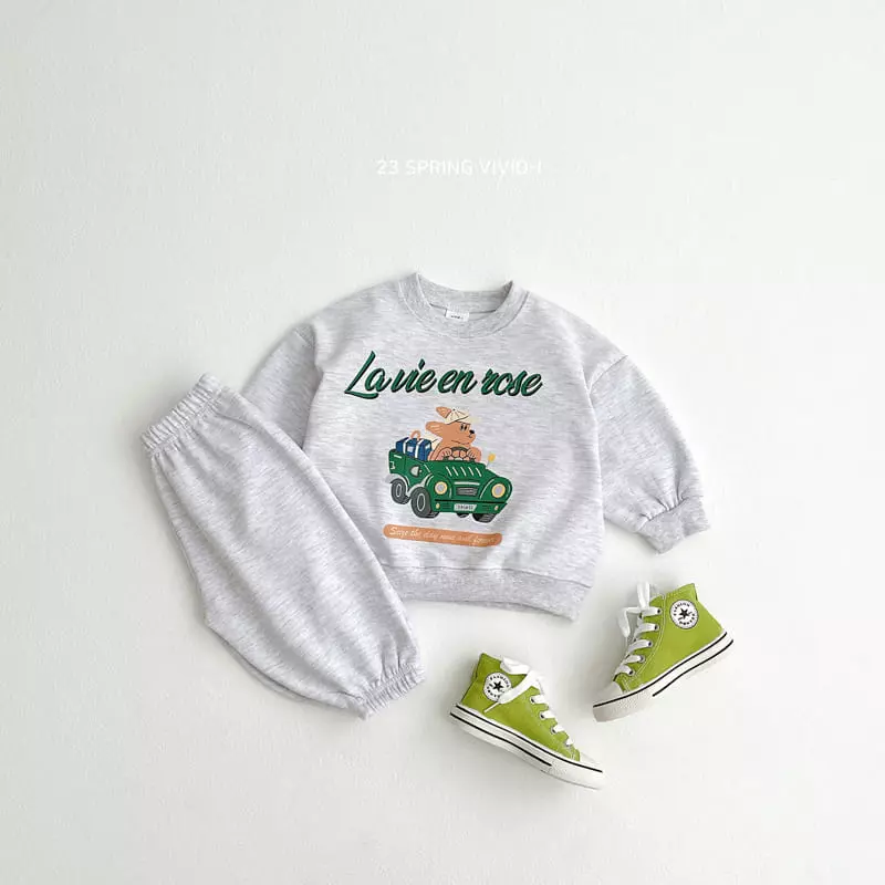Vivid I - Korean Children Fashion - #Kfashion4kids - Drive Puppy Sweatshirt - 4