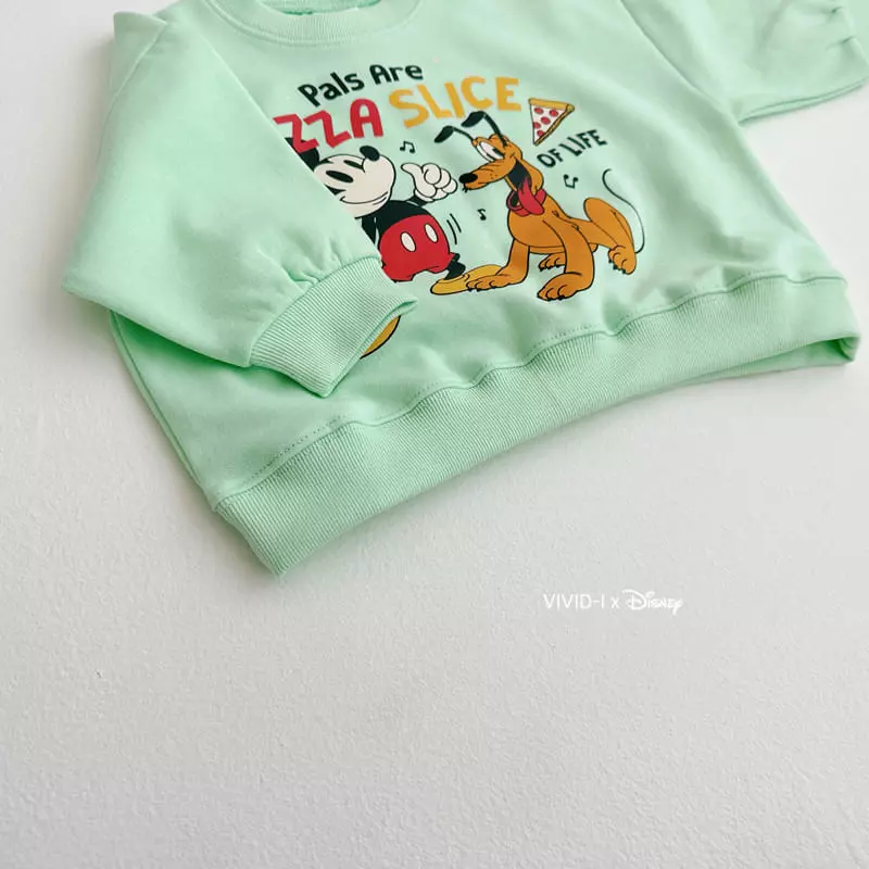 Vivid I - Korean Children Fashion - #littlefashionista - D Pizza Top Bottom Set - 12
