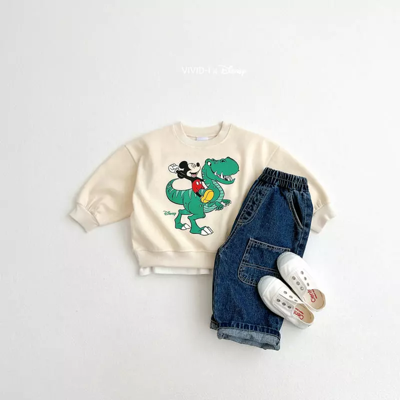 Vivid I - Korean Children Fashion - #magicofchildhood - D Dino Sweatshirt - 8