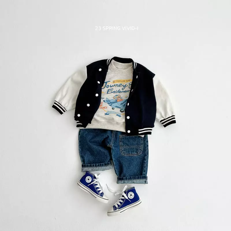 Vivid I - Korean Children Fashion - #magicofchildhood - Pilot Bear Sweatshirt - 6
