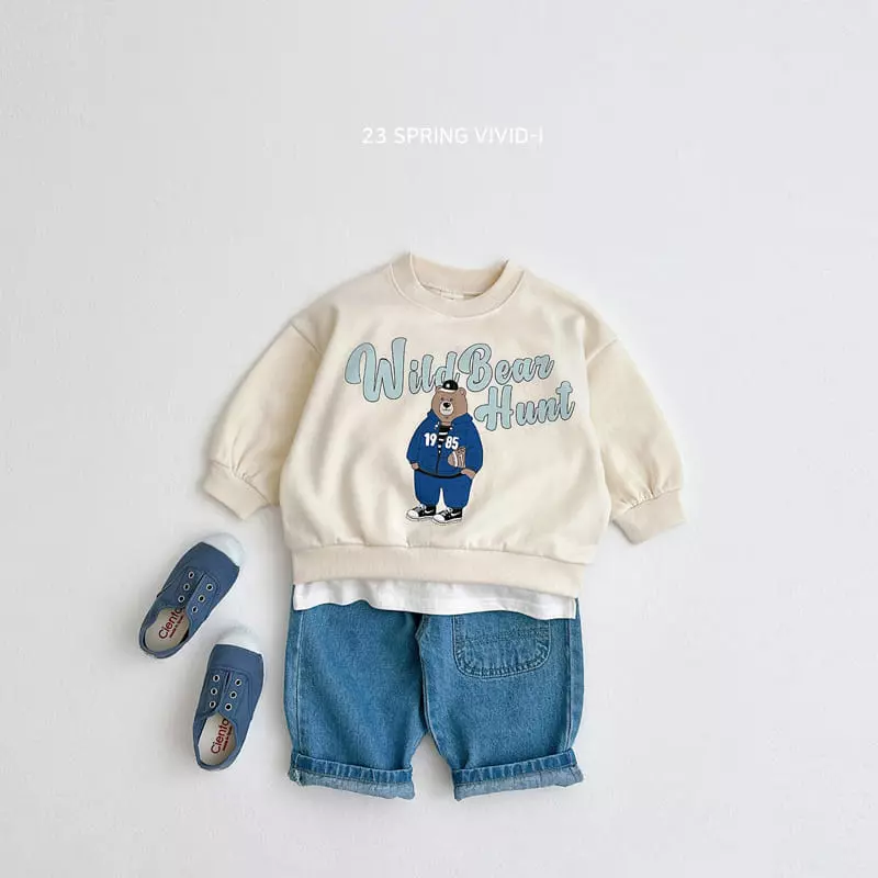 Vivid I - Korean Children Fashion - #magicofchildhood - Training Bear Top Bottom Set - 6