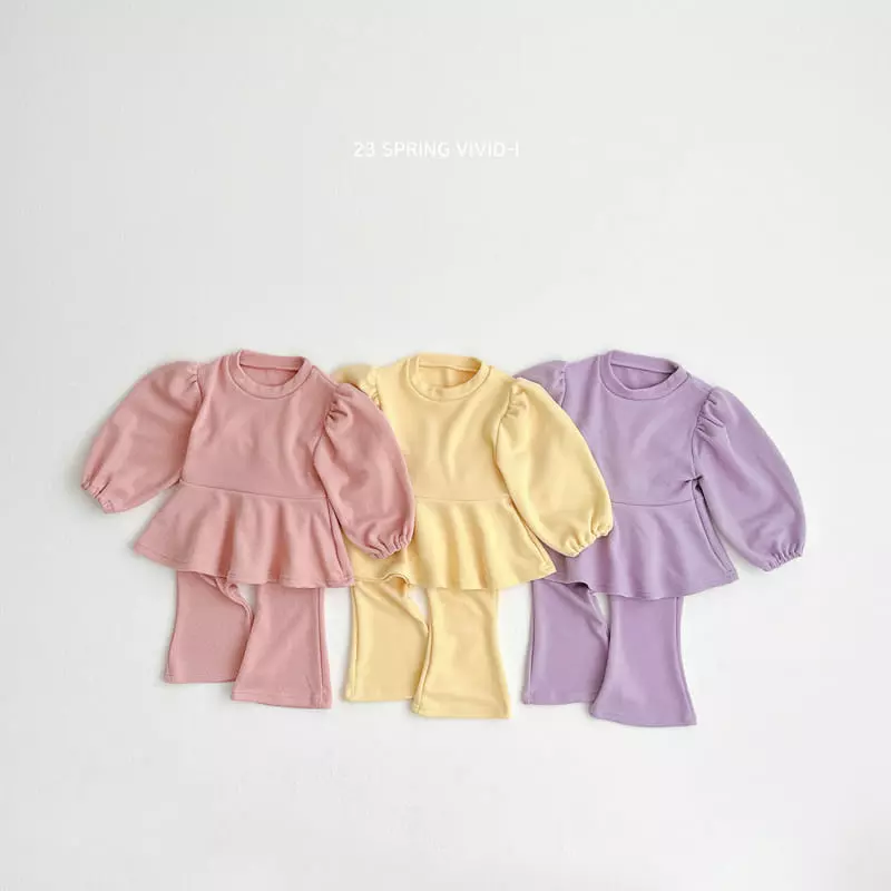 Vivid I - Korean Children Fashion - #minifashionista - Furea Top Bottom Set - 12