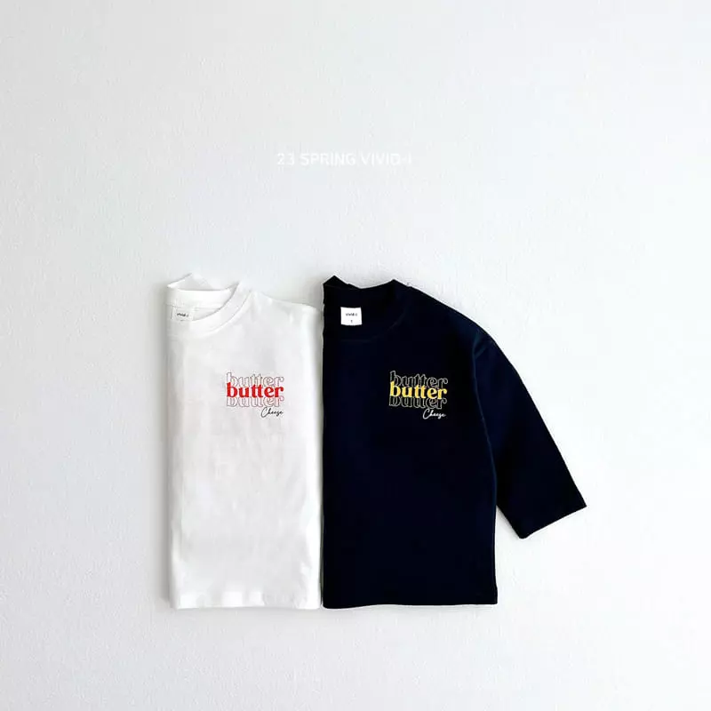 Vivid I - Korean Children Fashion - #prettylittlegirls - Butter Cheeck Tee - 2