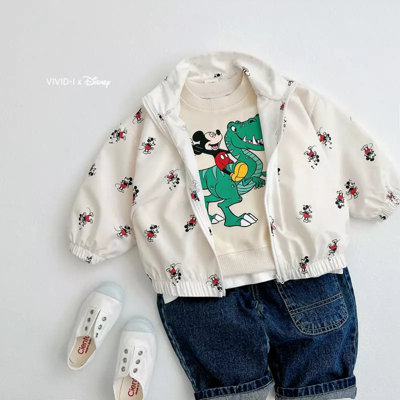 Vivid I - Korean Children Fashion - #prettylittlegirls - D Dino Sweatshirt - 10
