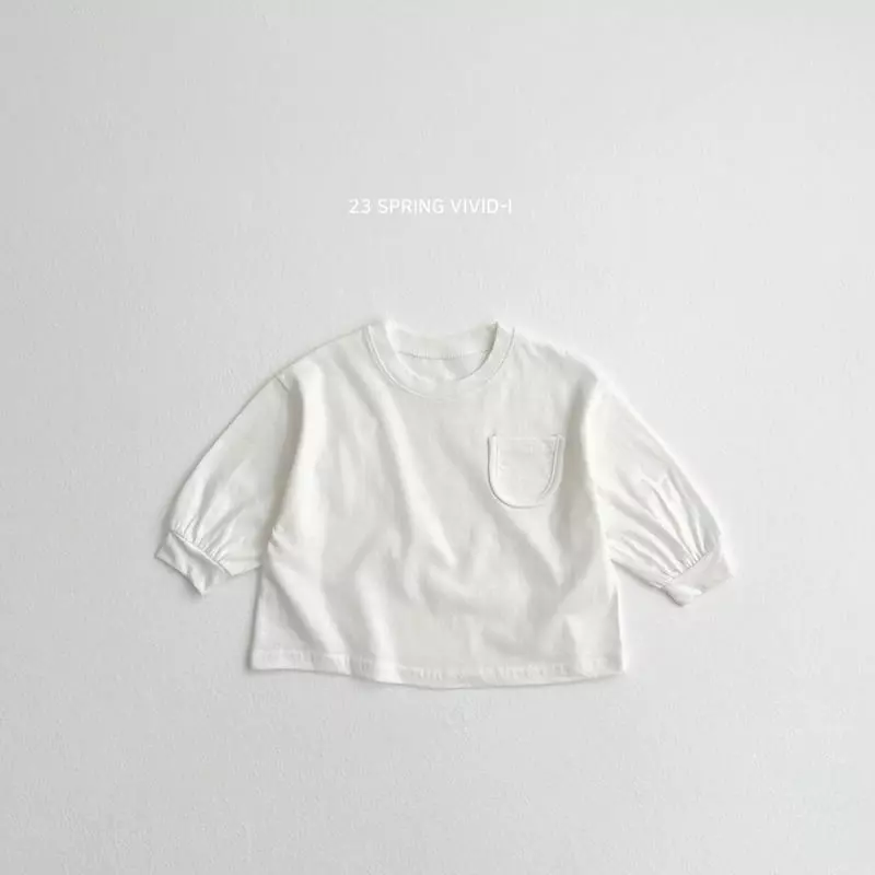Vivid I - Korean Children Fashion - #minifashionista - Mini Pocket Tee - 4