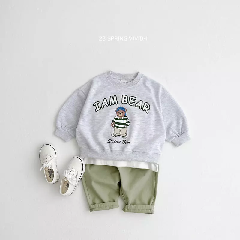 Vivid I - Korean Children Fashion - #prettylittlegirls - I Am  Bear Top Bottom Set - 11