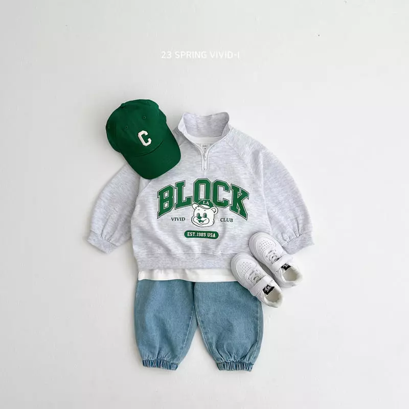 Vivid I - Korean Children Fashion - #prettylittlegirls - Block Anorak Top Bottom Set - 6