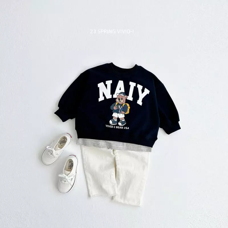 Vivid I - Korean Children Fashion - #prettylittlegirls - Bear Top Bottom Set - 10