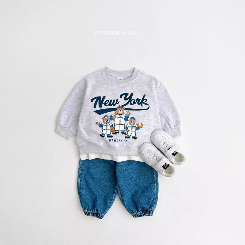 Vivid I - Korean Children Fashion - #prettylittlegirls - Baseball Top Bottom Set - 7
