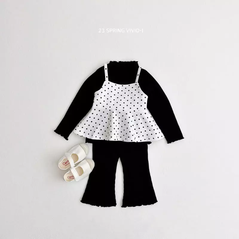 Vivid I - Korean Children Fashion - #stylishchildhood - Rib Wide Pants - 10