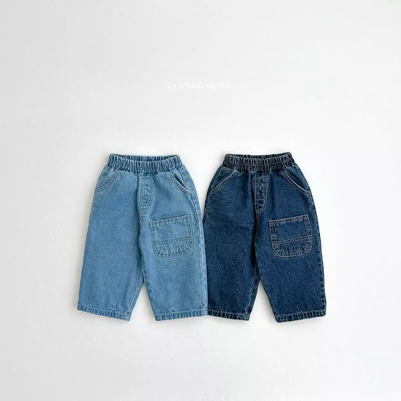 Vivid I - Korean Children Fashion - #stylishchildhood - Spring JEans