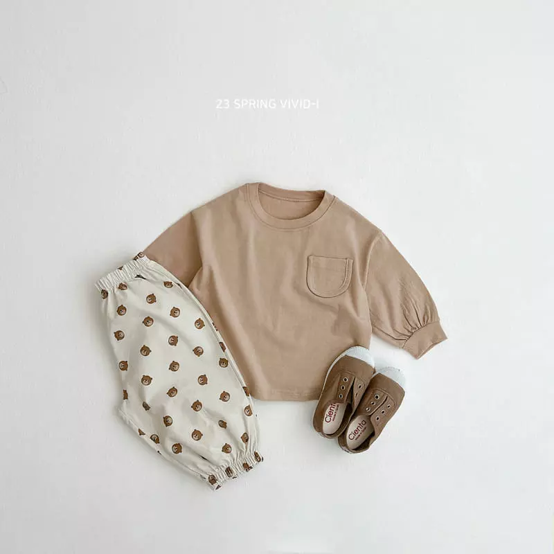 Vivid I - Korean Children Fashion - #stylishchildhood - Mini Pocket Tee - 7