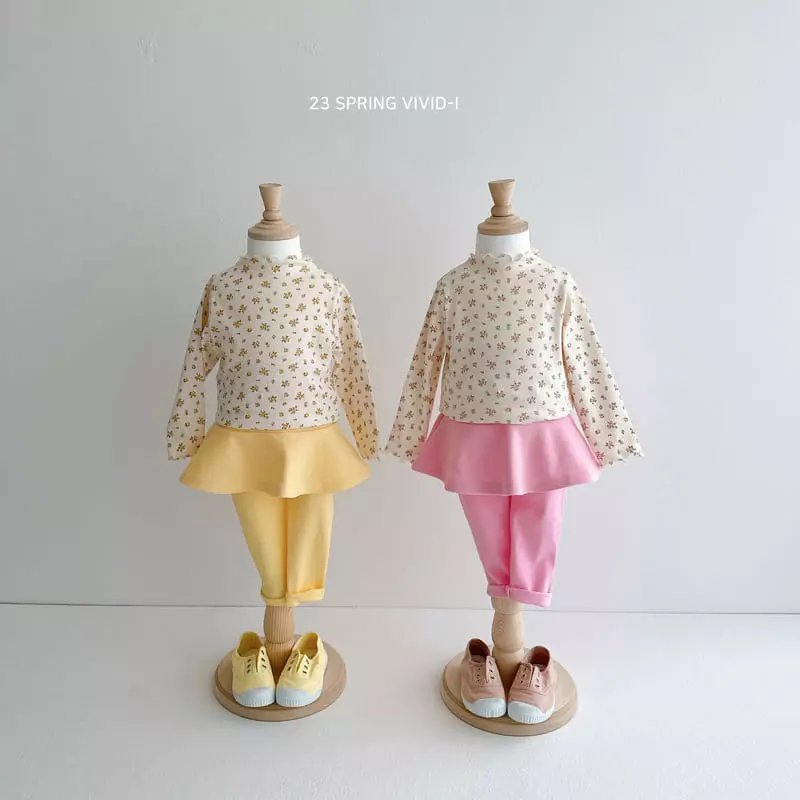 Vivid I - Korean Children Fashion - #todddlerfashion - Spring Skirt Leggings - 11