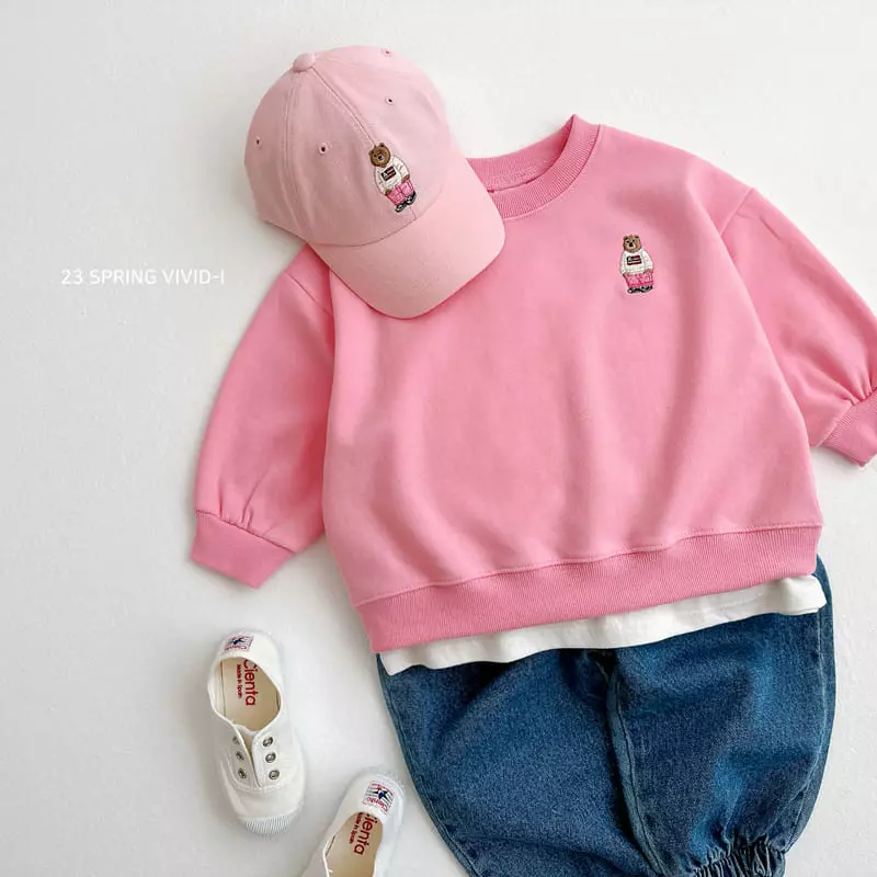 Vivid I - Korean Children Fashion - #todddlerfashion - Mini Bear Sweatshirt - 3