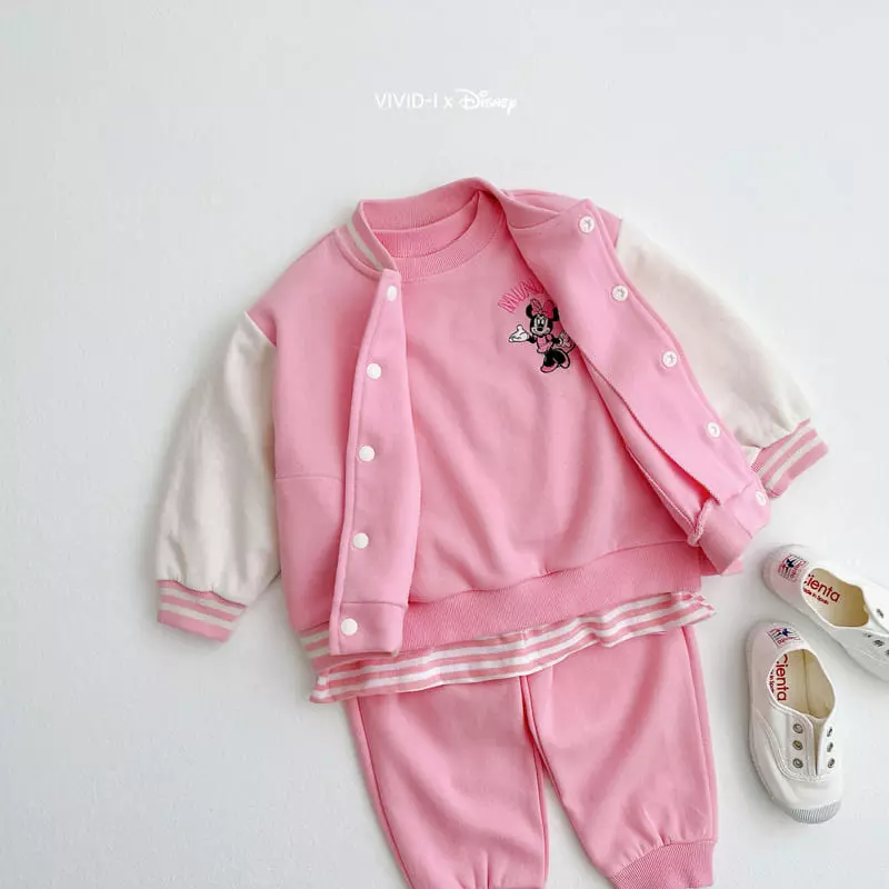 Vivid I - Korean Children Fashion - #toddlerclothing - Friends Layered Top Bottom Set - 8