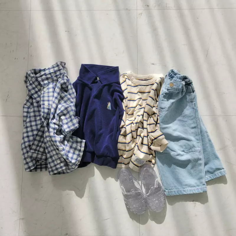 Wednesday - Korean Children Fashion - #kidsshorts - Boy Stripes Tee - 11