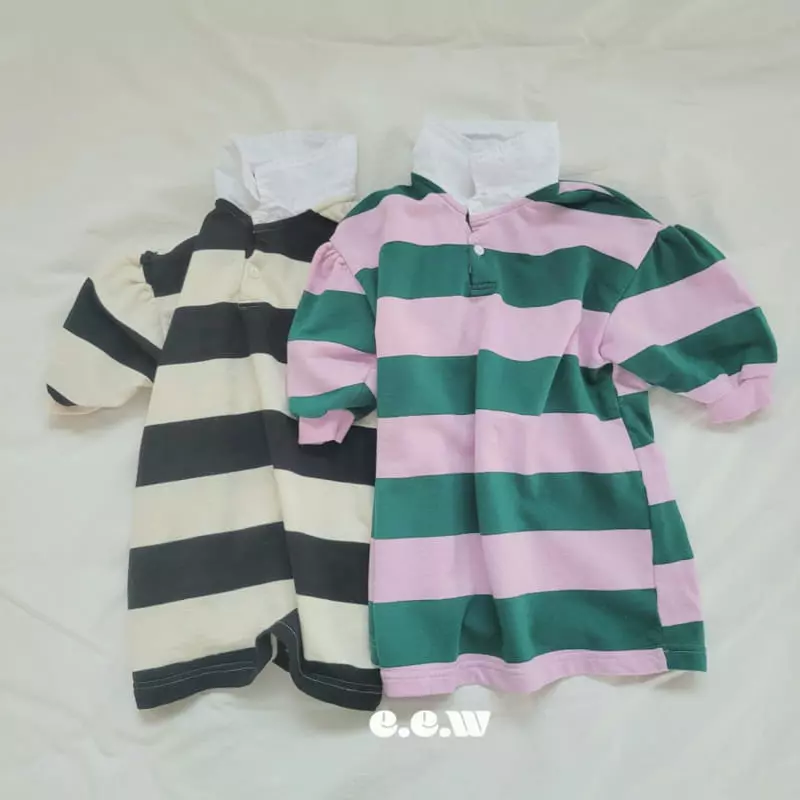 Wednesday - Korean Children Fashion - #kidsstore - Boarder One-piece
