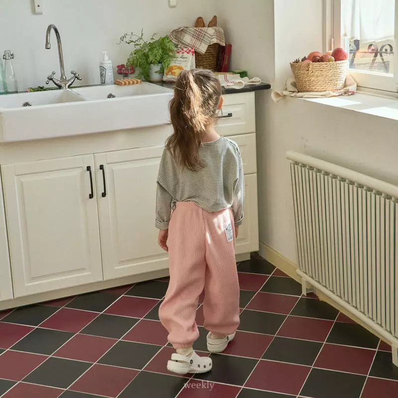 Weekly - Korean Children Fashion - #childofig - Smile Waffle Pants - 5