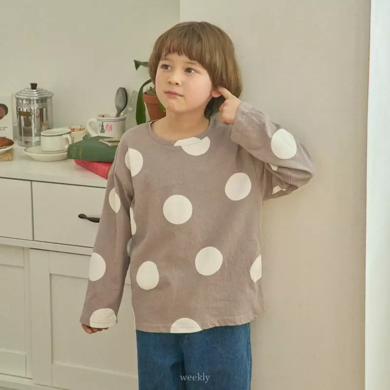 Weekly - Korean Children Fashion - #designkidswear - More Dot Tee - 12