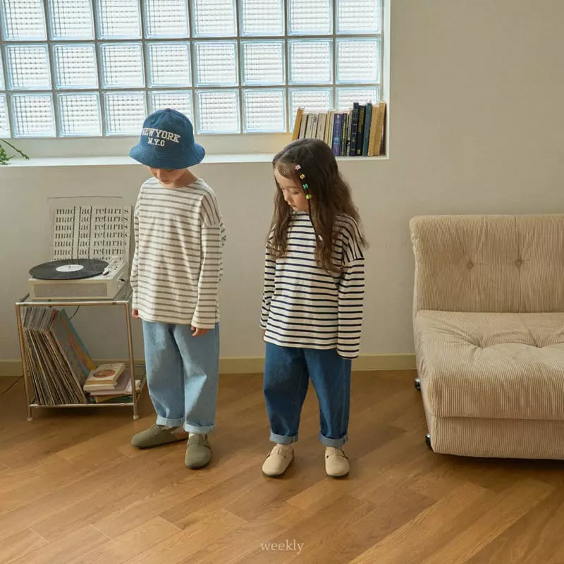 Weekly - Korean Children Fashion - #discoveringself - Saint Stripes Tee - 9