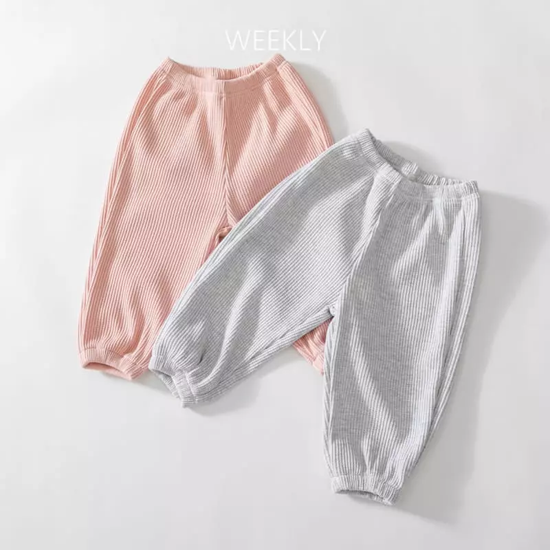 Weekly - Korean Children Fashion - #discoveringself - Smile Waffle Pants - 8