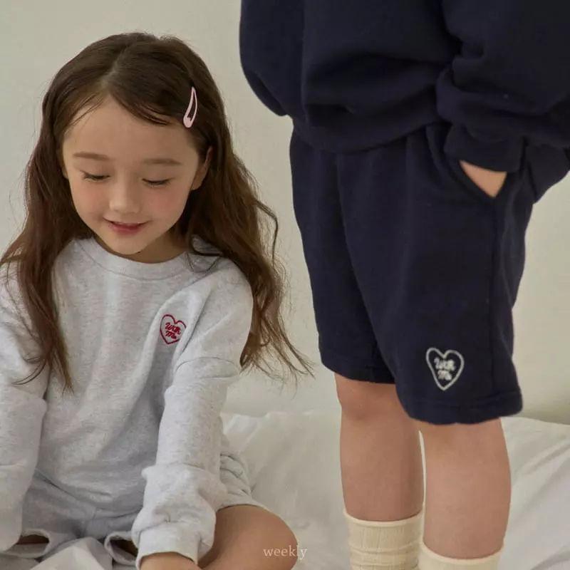 Weekly - Korean Children Fashion - #discoveringself - With Me Top Shorts Set - 4