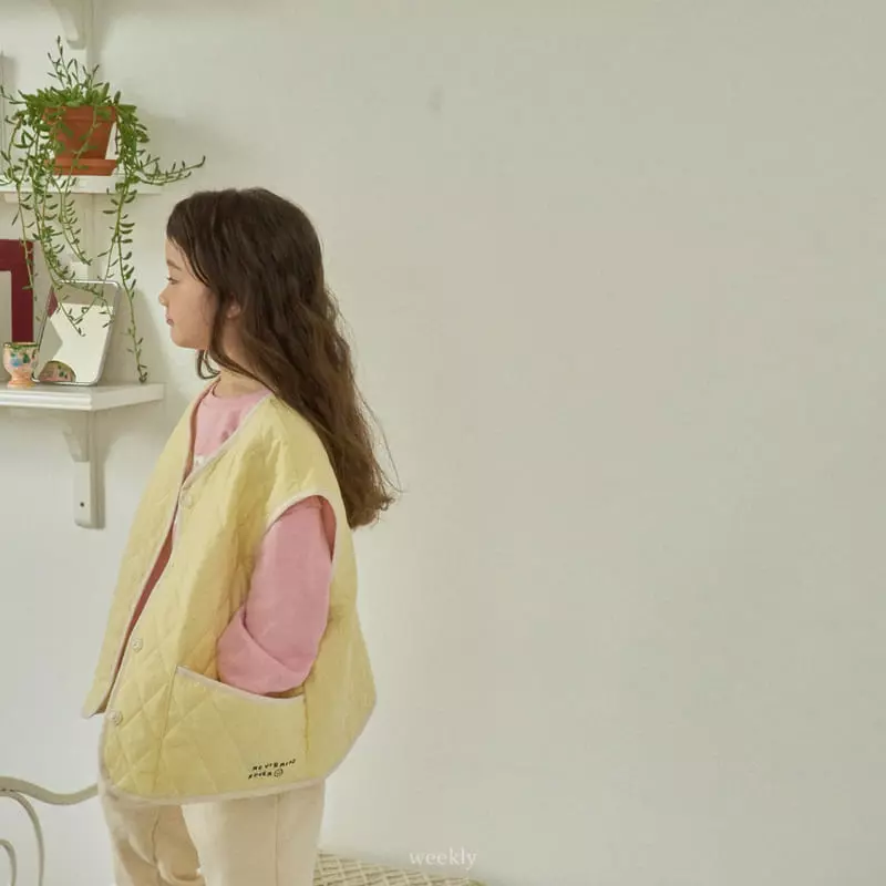 Weekly - Korean Children Fashion - #kidsshorts - Morning Point Vest - 12
