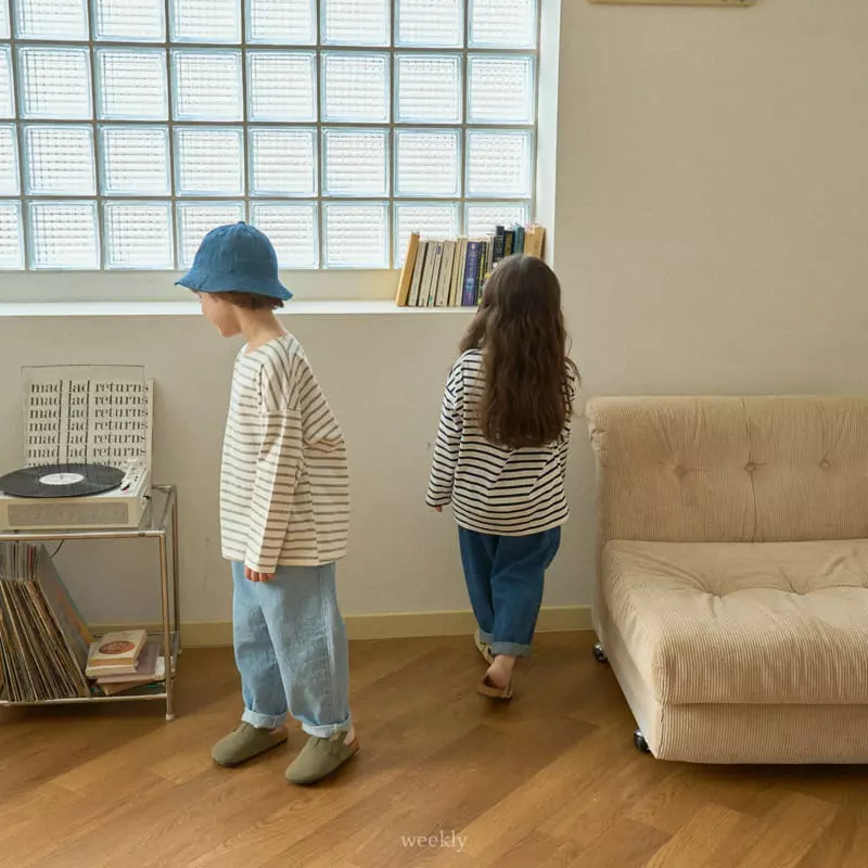 Weekly - Korean Children Fashion - #kidsshorts - Saint Stripes Tee - 11