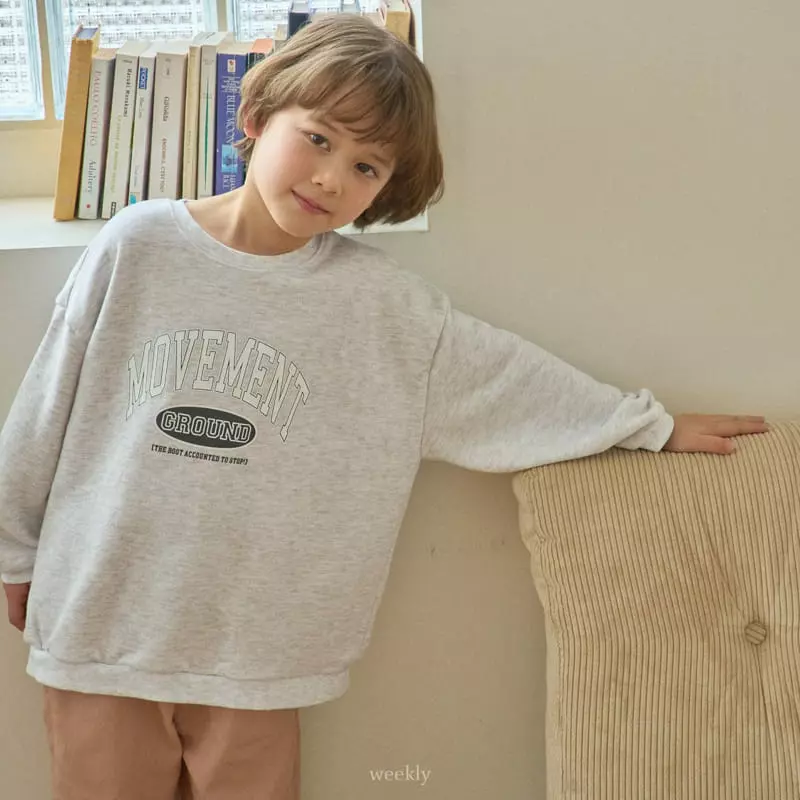 Weekly - Korean Children Fashion - #magicofchildhood - Ground Sweatshirt - 7
