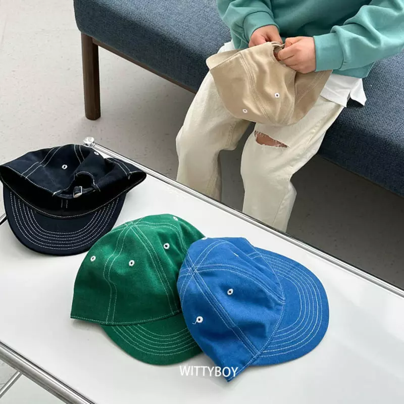 Witty Boy - Korean Children Fashion - #Kfashion4kids - Mono Stitch Cap - 2
