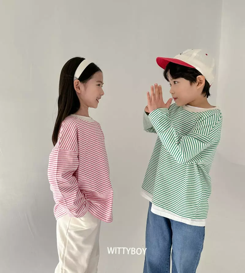 Witty Boy - Korean Children Fashion - #childofig - Lucy Stripes Tee - 11
