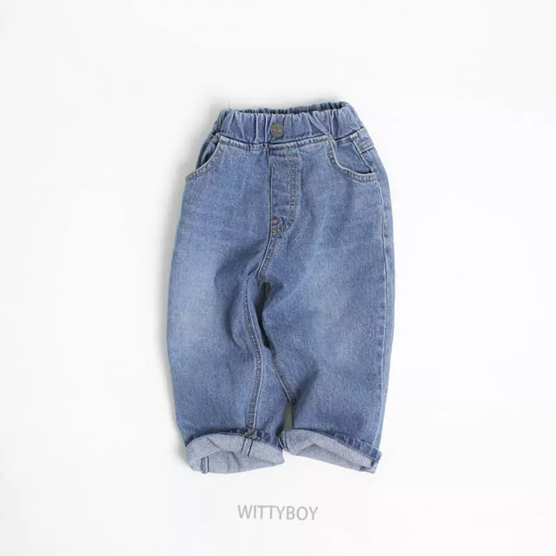 Witty Boy - Korean Children Fashion - #discoveringself - Signiture Jeans - 12