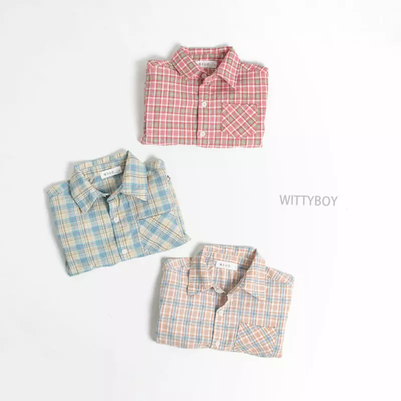 Witty Boy - Korean Children Fashion - #fashionkids - You Are Check Shirt