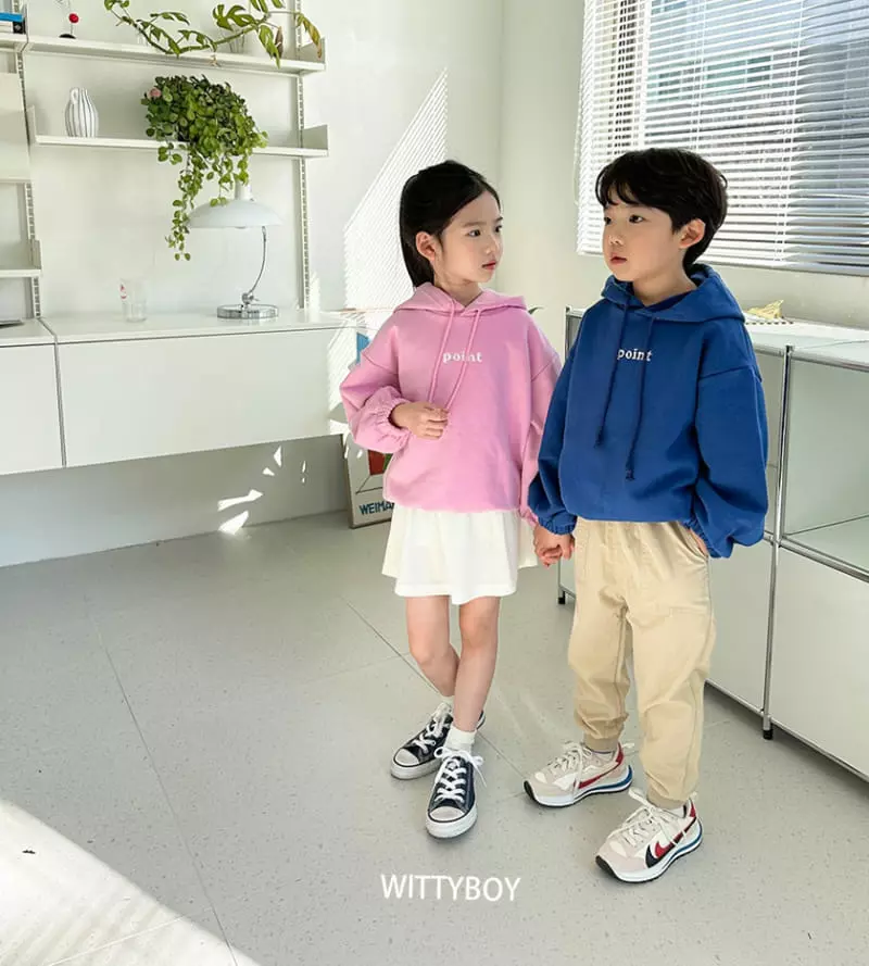 Witty Boy - Korean Children Fashion - #kidsshorts - Point Hoody - 2