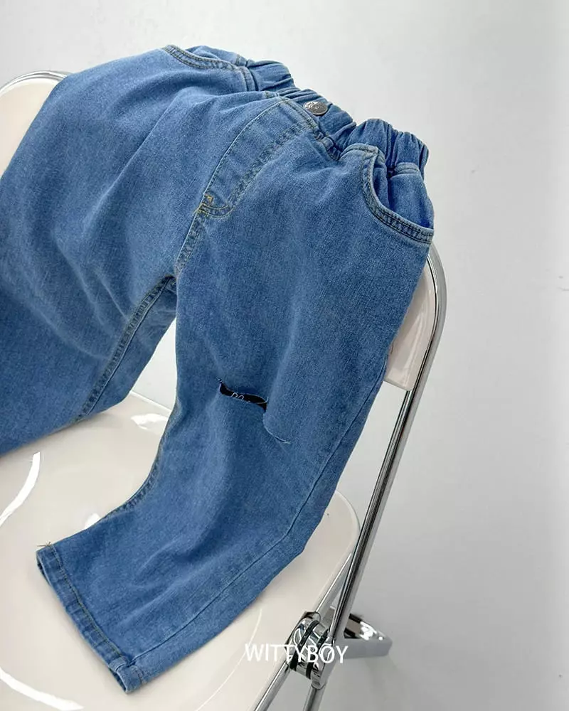 Witty Boy - Korean Children Fashion - #littlefashionista - Easy Cut Jeans - 5