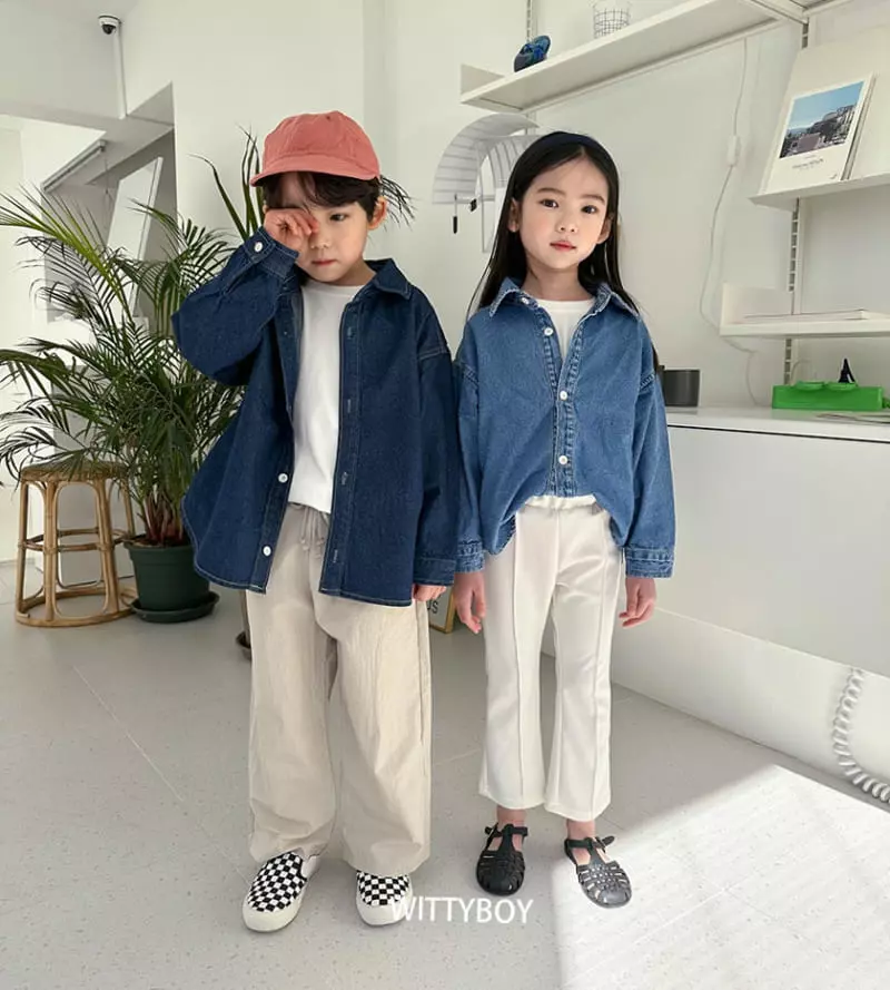 Witty Boy - Korean Children Fashion - #littlefashionista - Joy Denim Shirt - 11