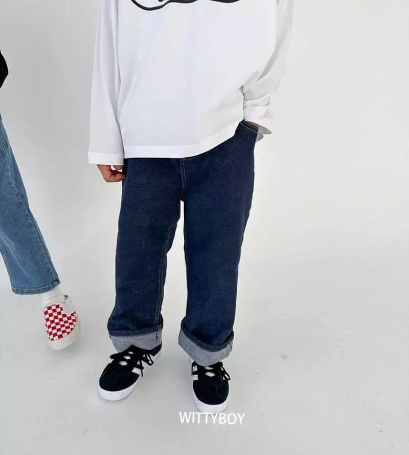 Witty Boy - Korean Children Fashion - #minifashionista - Hip Cel Jeans