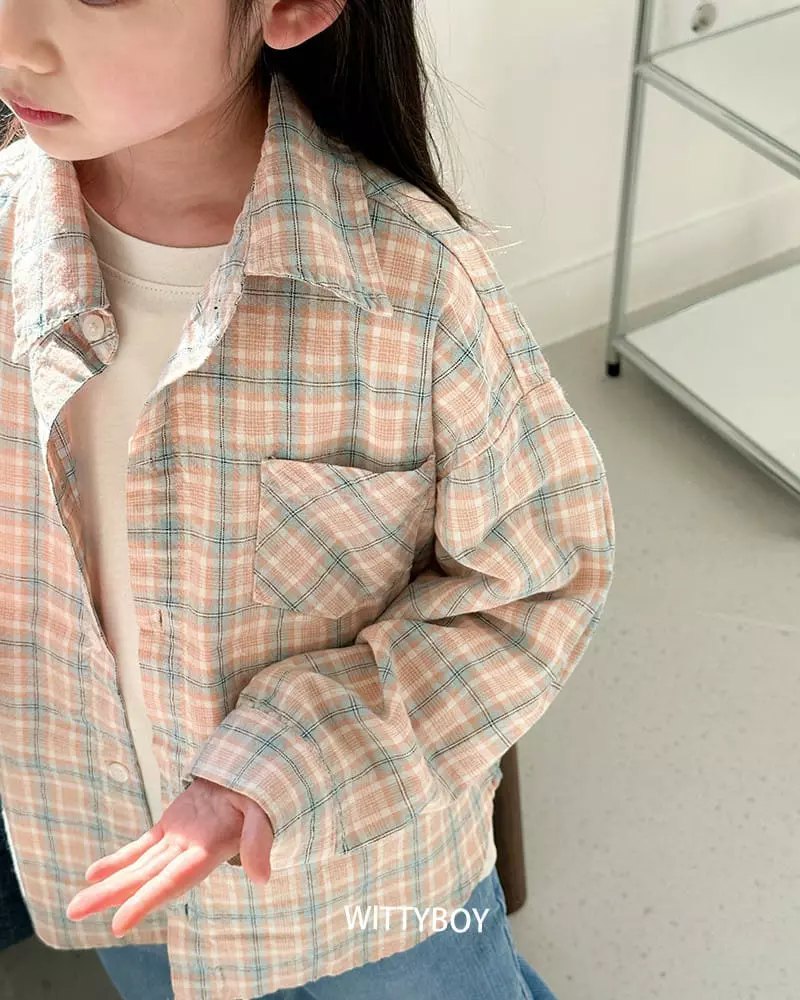 Witty Boy - Korean Children Fashion - #minifashionista - You Are Check Shirt - 8