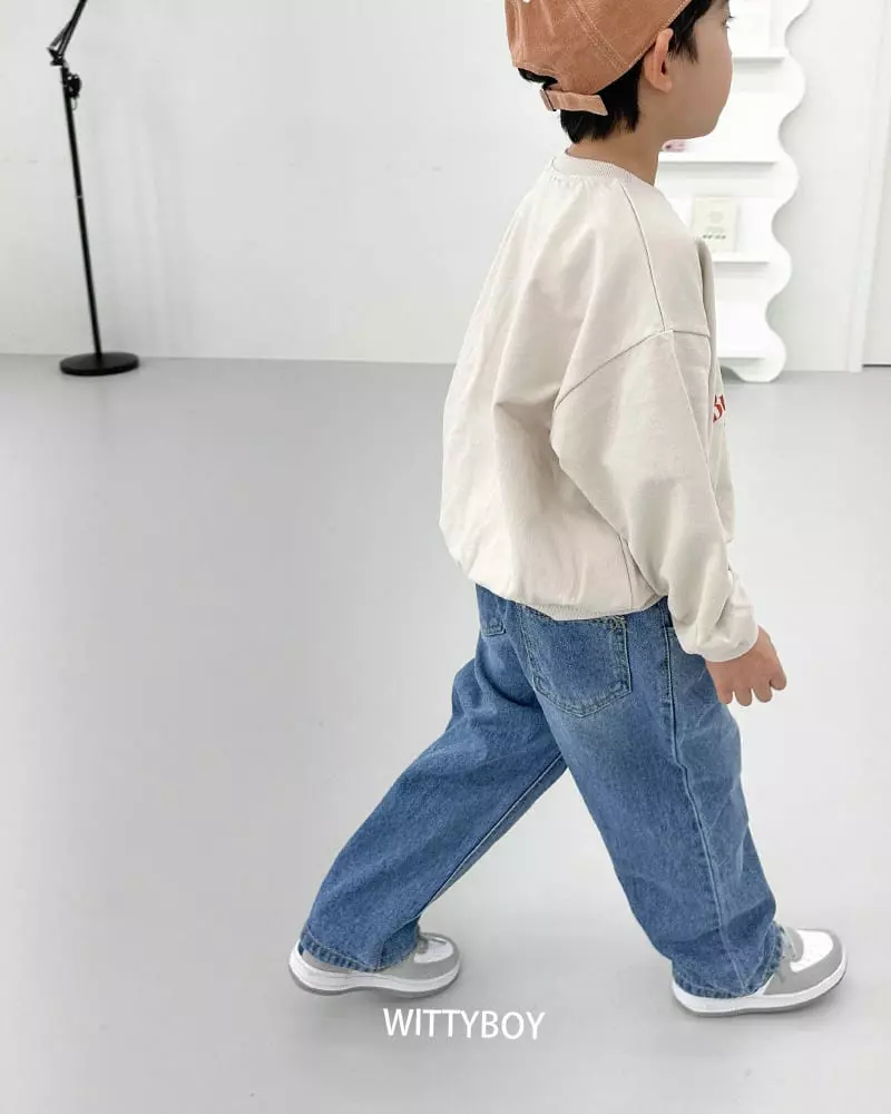 Witty Boy - Korean Children Fashion - #minifashionista - Signiture Jeans - 6