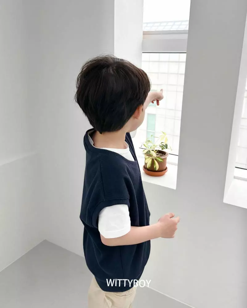 Witty Boy - Korean Children Fashion - #minifashionista - Andy Vest - 4