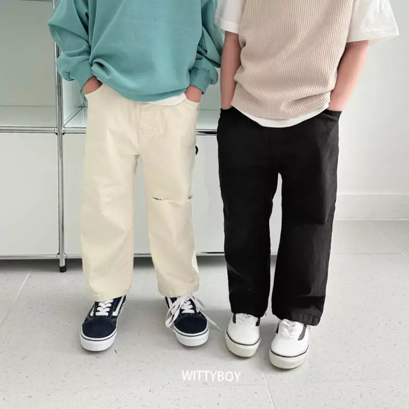 Witty Boy - Korean Children Fashion - #todddlerfashion - Easy Cut Pants - 2