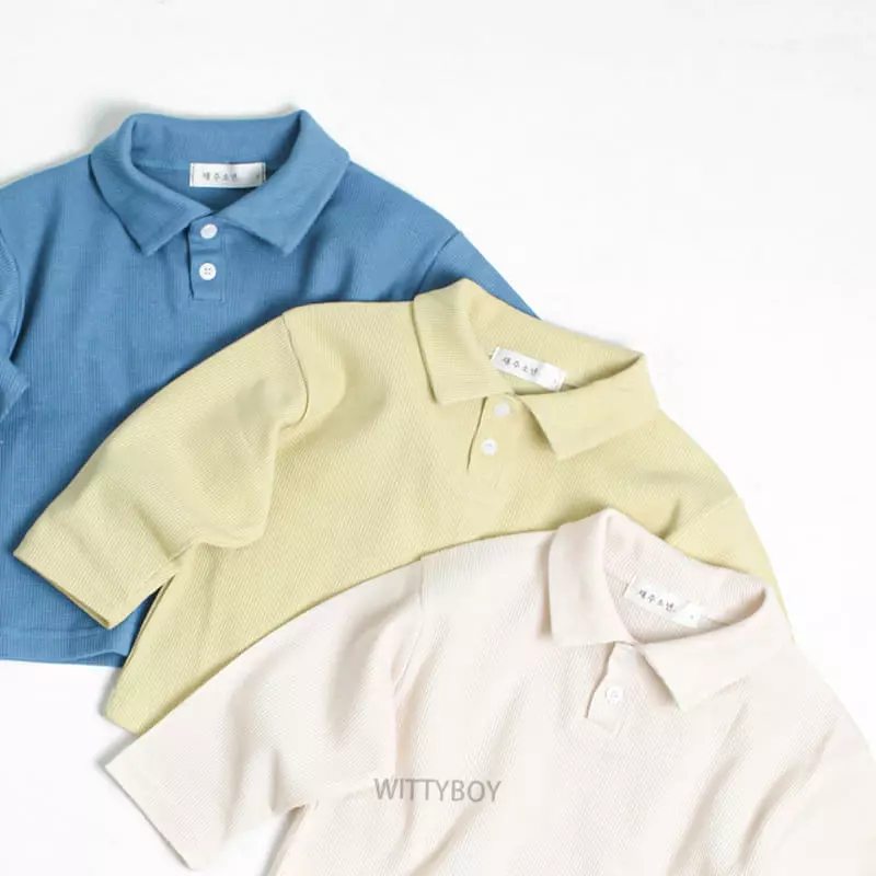 Witty Boy - Korean Children Fashion - #toddlerclothing - Croiffle Tee