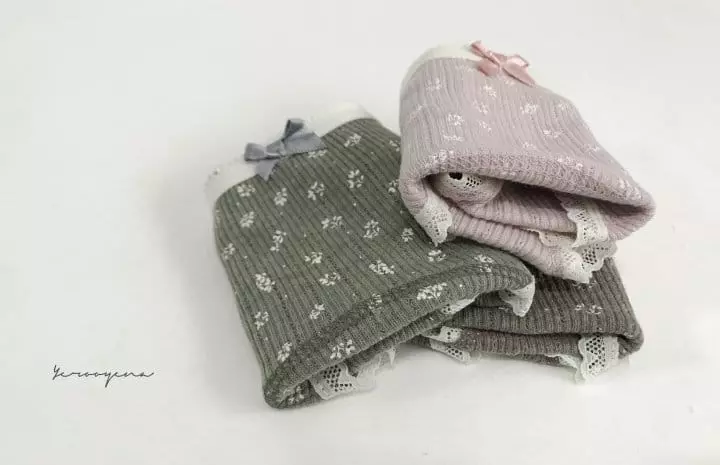 Yerooyena - Korean Children Fashion - #Kfashion4kids - Lace Flower Flower Underpants - 8
