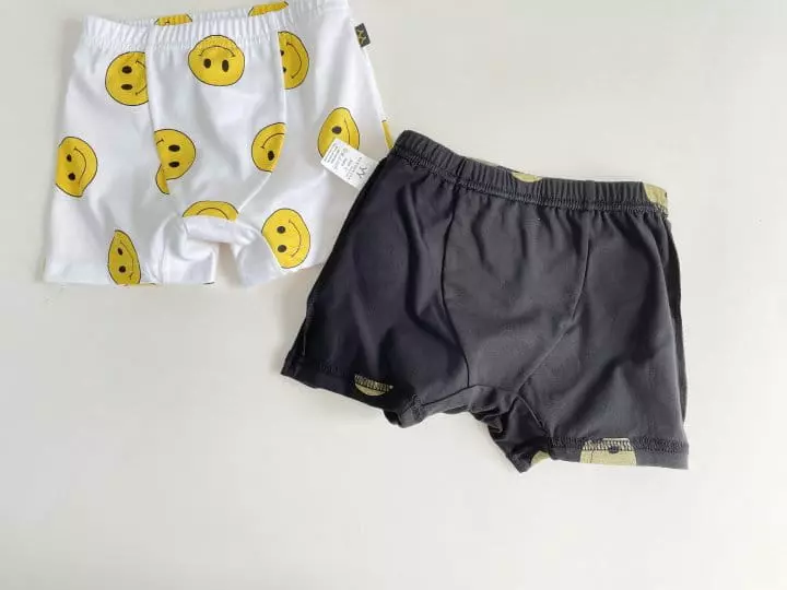 Yerooyena - Korean Children Fashion - #childrensboutique - Smile Draws Squre Underpants - 8