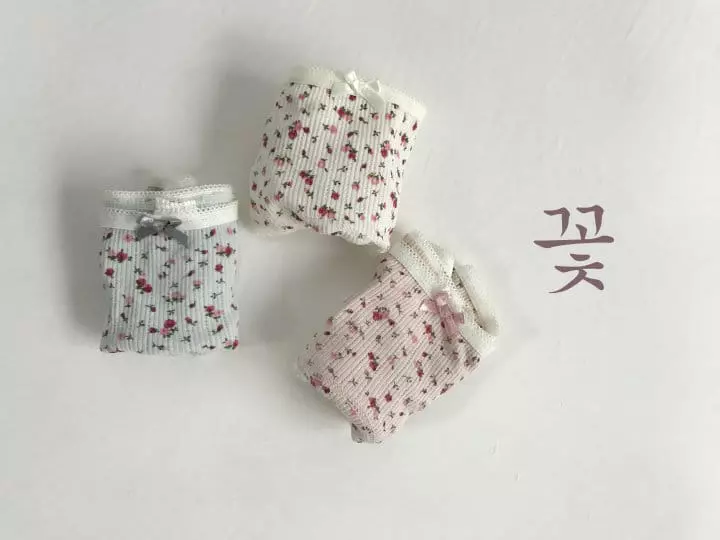 Yerooyena - Korean Children Fashion - #designkidswear - Lace Flower Flower Underpants - 2