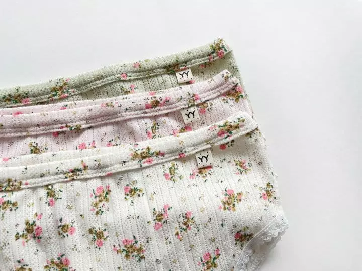 Yerooyena - Korean Children Fashion - #kidsstore - Gold Flower Girl Underpants - 4