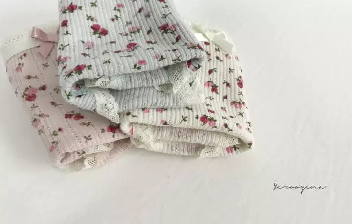 Yerooyena - Korean Children Fashion - #magicofchildhood - Lace Flower Flower Underpants - 10