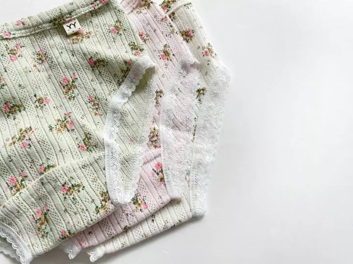 Yerooyena - Korean Children Fashion - #magicofchildhood - Gold Flower Girl Underpants - 7