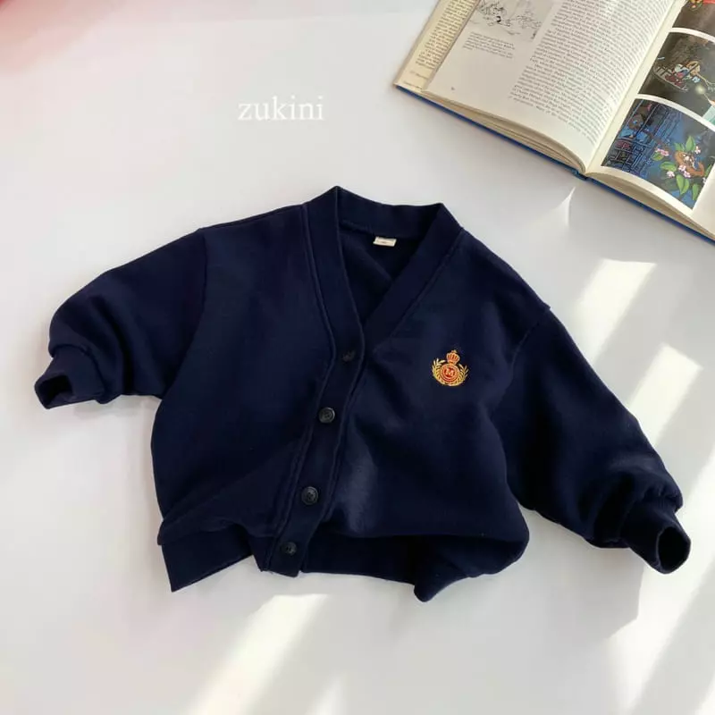 Zukini - Korean Children Fashion - #childrensboutique - Logo Terry Cardigan - 9