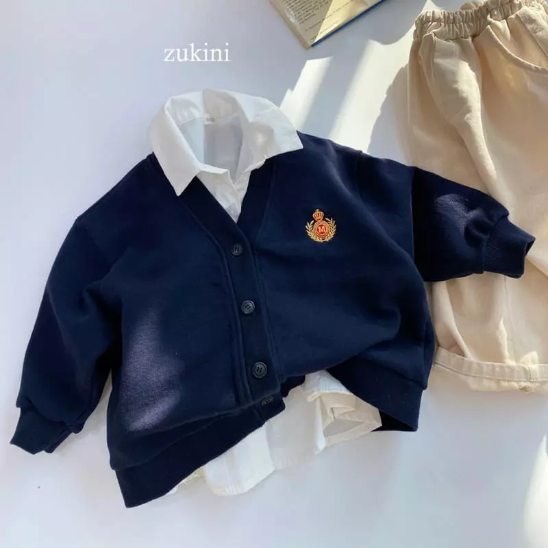 Zukini - Korean Children Fashion - #designkidswear - Logo Terry Cardigan - 10